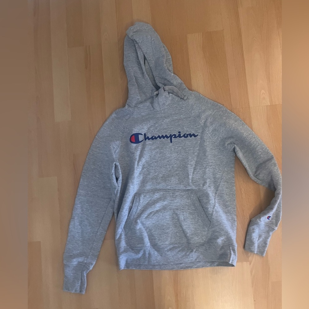 Champion Heather Gray Athletic Hoodie